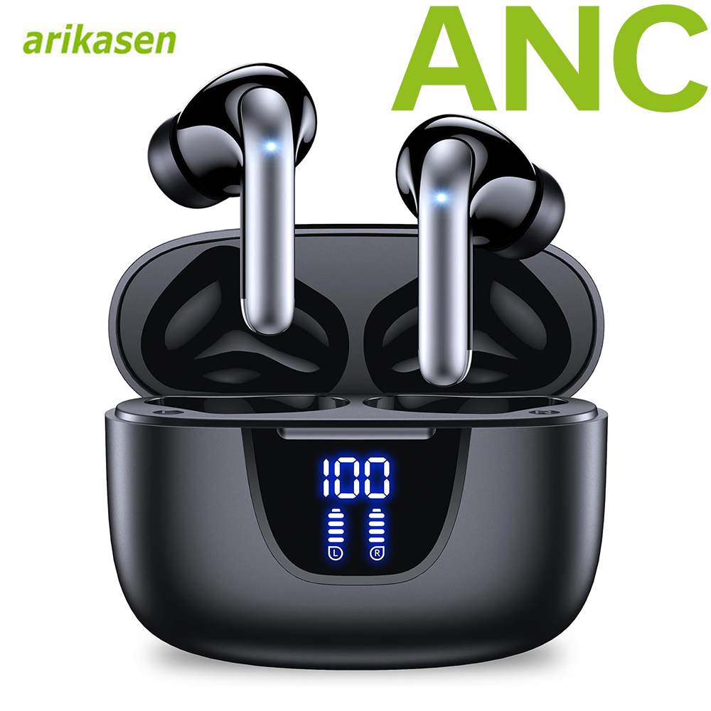 Wired Earphone Mic - ANC หูฟังบลูทูธ Active Noise Cancellation หูฟังไร้สายบลูทูธ