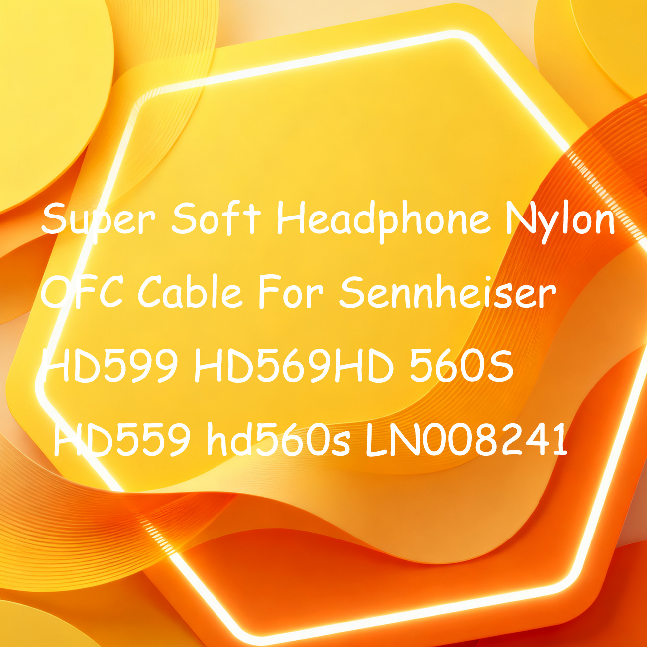 Sennheiser Headphone Hd 560S - สายหูฟังไนลอน OFC แบบนุ่มพิเศษสำหรับ Sennheiser HD599 HD569