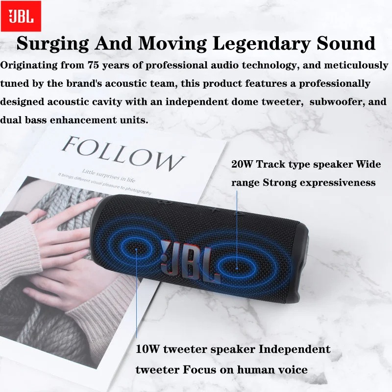 JBL Flip 6 ลำโพงซับวูฟเฟอร์ไร้ - Jbl Speaker Flip 6 บทวิจารณ์และราคา