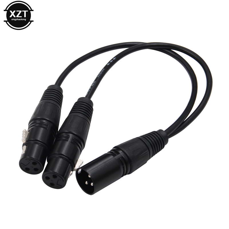 ใหม่ 3-Pin XLR ปลั๊ก Dual หญิง - Audio Splitter Y บทวิจารณ์และราคา