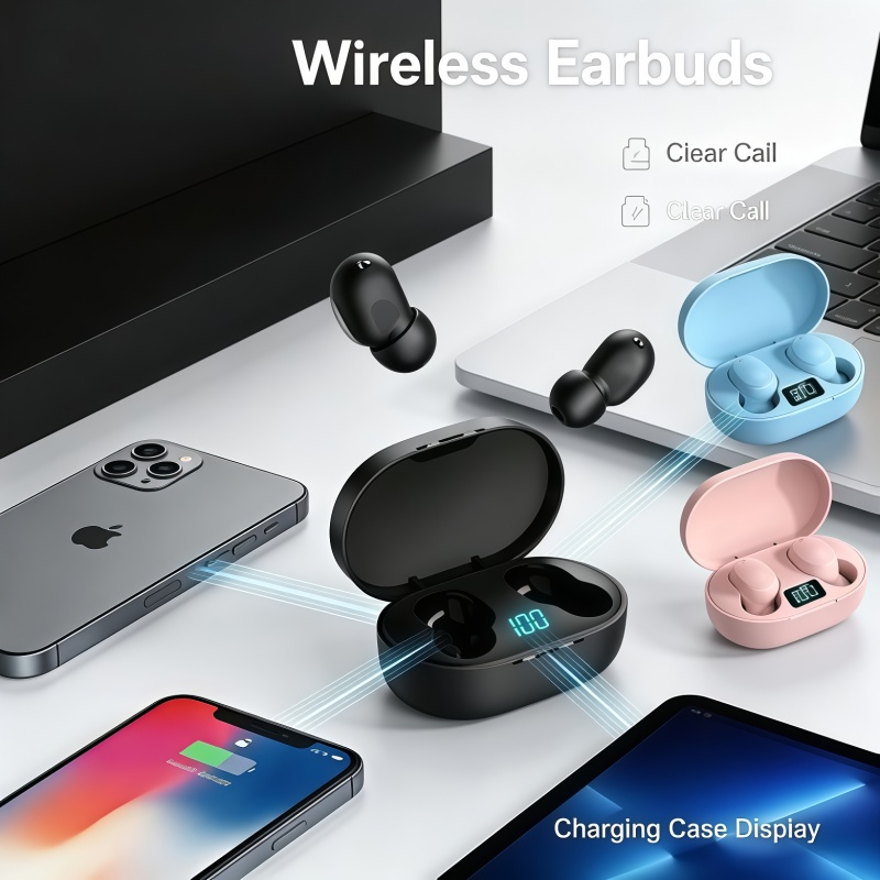 หูฟังบลูทูธไร้สาย TWS E6S รุ่น - Bluetooth Headset On Ear บทวิจารณ์และราคา