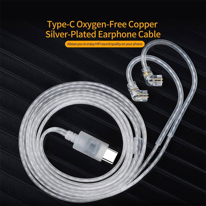 สายหูฟัง KZ OFC ชุบเงิน สายอัพ - Wired Earphone Mic บทวิจารณ์และราคา