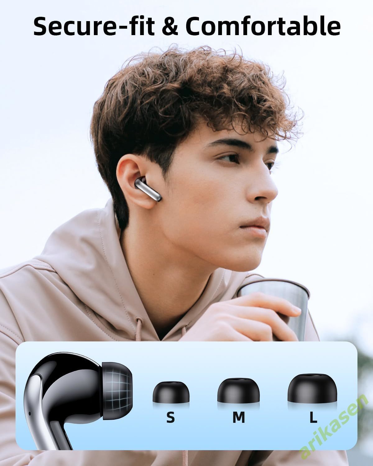 ANC หูฟังบลูทูธ Active Noise C - Wired Earphone Mic บทวิจารณ์และราคา