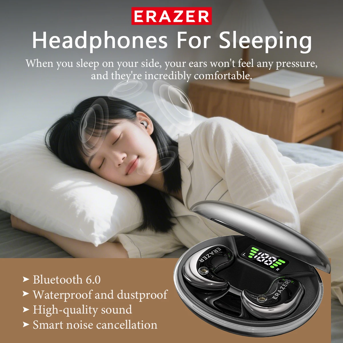 หูฟังบลูทูธแบบอินเอียร์ EARZER - Wireless Earbuds Tws บทวิจารณ์และราคา