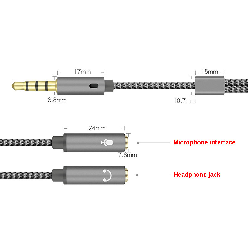 แจ็คแยกสัญญาณเสียง3.5มม. อะแดป - Audio Splitter Y บทวิจารณ์และราคา
