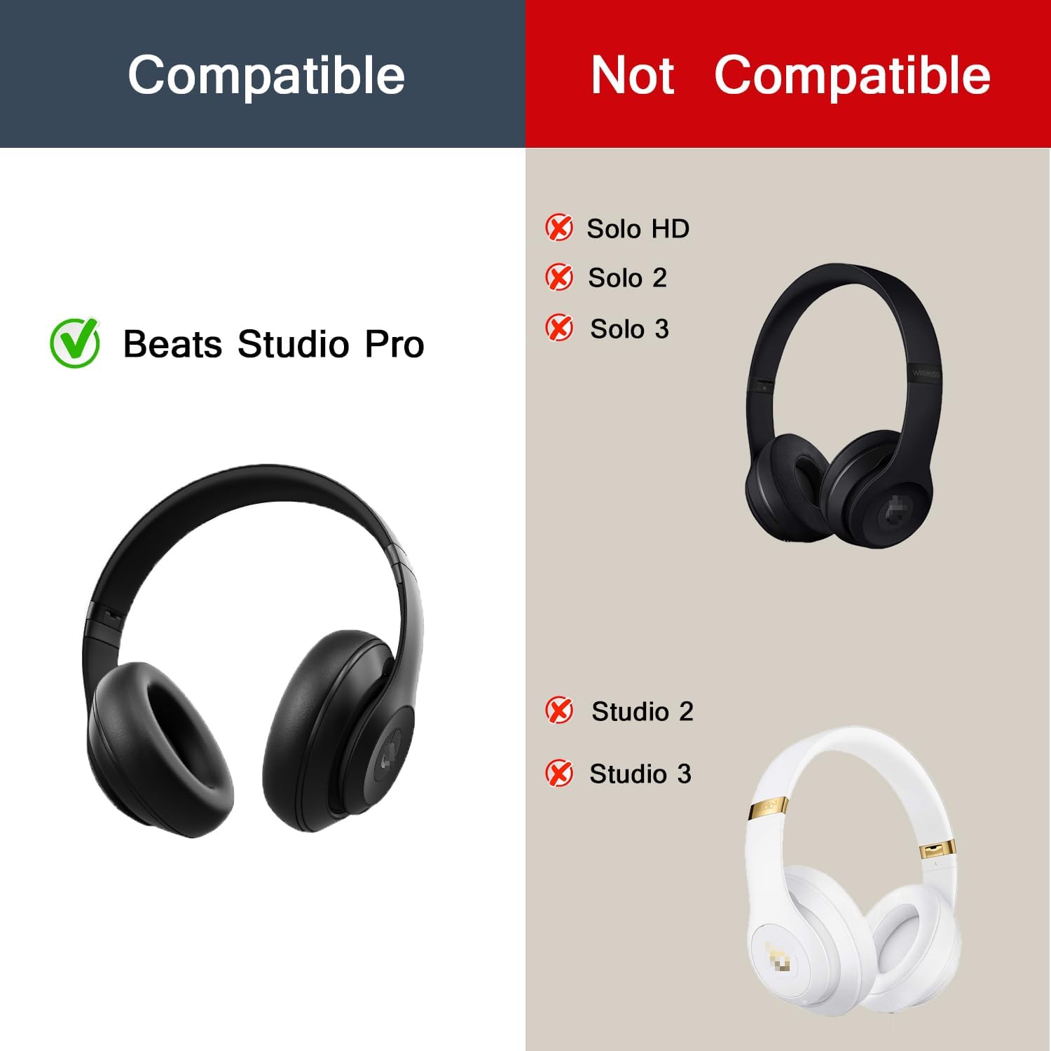 แผ่นรองหูฟังสำรองสำหรับ Beats  - Beats Headphone Studio Pro บทวิจารณ์และราคา